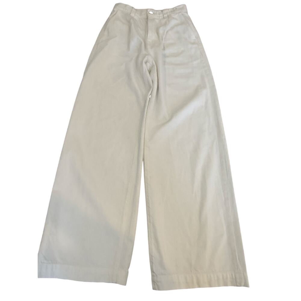 Madewell Harlow Wide Leg Denim Jean White Women size 24